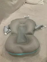 Alfombrilla de bañera para ducha de bebé, asiento de bañera antideslizante, de apoyo, soporte de seguridad de baño, cojín plegable suave