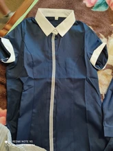 Camisa de algodón para mujer, blusa elegante Formal de oficina, Ropa de Trabajo de talla grande
