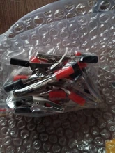 Alligator Clips-Clamps Crocodile-Clips Insulated Cable Lead-Testing Metal 10pcs/Lot Plastic-Handle