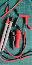 Digital-Multimeter Probe Alligator-Clip Test-Leads Soft-Silicone-Wire Universal 