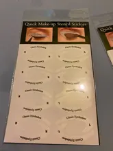 4 Hojas de maquillaje de ojos de plantillas delineador de ojos conformación de la plantilla para las cejas de sombra de ojos maquillaje plantilla herramienta estilo guía de dibujo