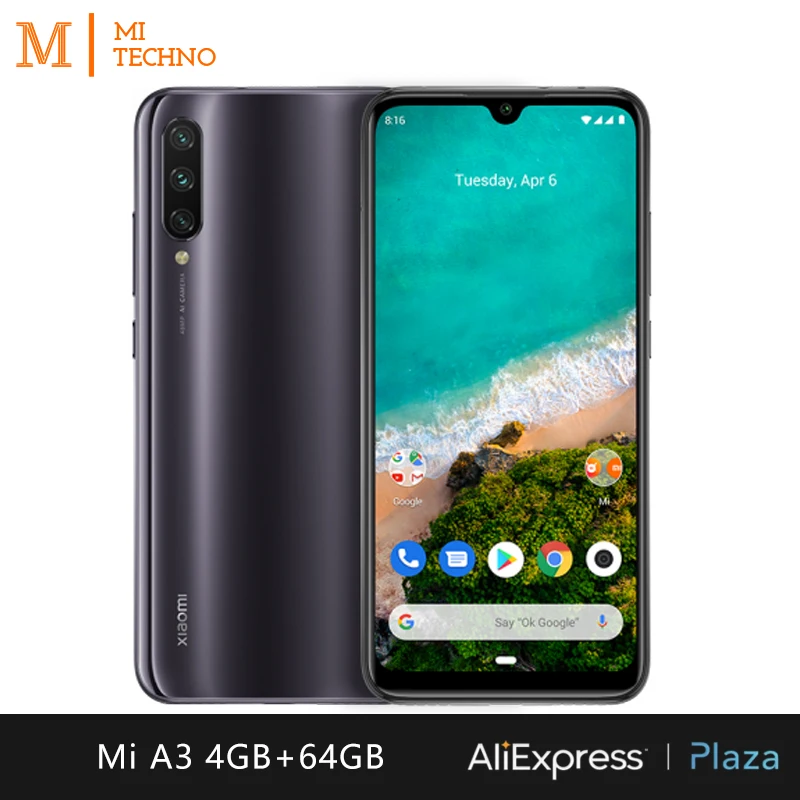  Smartphone Xiaomi Mi A3 (4GB RAM 64GB ROM andriod one telefono movil libre nuevo barato batería 403