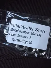 NINDEJIN 1-50 Uds delgada tuercas hexagonales de acero inoxidable 304 M3 M4 M5 M6 M8 M10 M12 M14 M16 M18 M20 tuercas delgadas DIN439