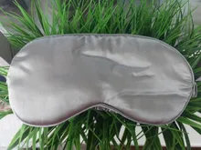 Las mujeres de seda imitada antifaz para dormir de viaje portátil parche Ojo de siesta parche venda de reposo de la cubierta de ojo máscara de dormir noche visera