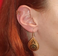 Pendiente de cobre con diseño de Clip para mujer y niña, pendiente de cartílago sin perforación falsa, joyería para el cuerpo, 1 a 4 Uds.