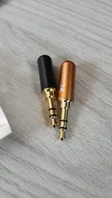 Stereo 4pin Wire-Connector Earphone-Plug Mini Jack 4-Poles 10pcs/Lot Aluminum-Shell