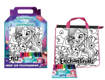 

Set for creativity: color the bag "enchantimals" A4 + felt-tip pens 12 colors Centrum 88555
