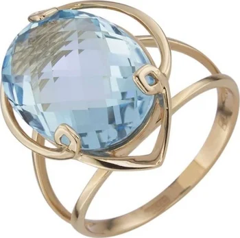

Aloris ring with 1 Topaz in red gold