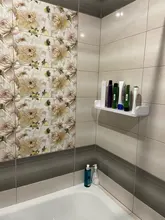 Shelf Bathroom Storage-Rack Shampoo Seasoning Self-Adhesive Kitchen White Wall-Mounted
