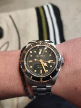 San Martin-Reloj de buceo Retro para hombre, de lujo, zafiro, NH35, automático, mecánico, resistente al agua, luminoso, 20Bar, 6200