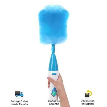 

Wireless rotary duster, electrostatic charging, attracts dust and dirt, supersoft, any surface