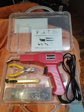 Soldador de plásticos de 50W, herramientas de garaje, grapadora caliente, máquina de reparación de grapas de PVC, herramienta de soldadura