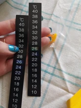 Termómetro Digital para acuario, pegatina de temperatura de doble escala, 1 Uds.