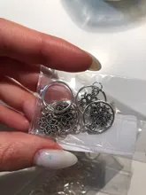 Clip Hoop Hair-Ring Braid-Tool Bead-Cuff Dreadlock Silver/rhodium 10mm 50pcs/Lot Circle