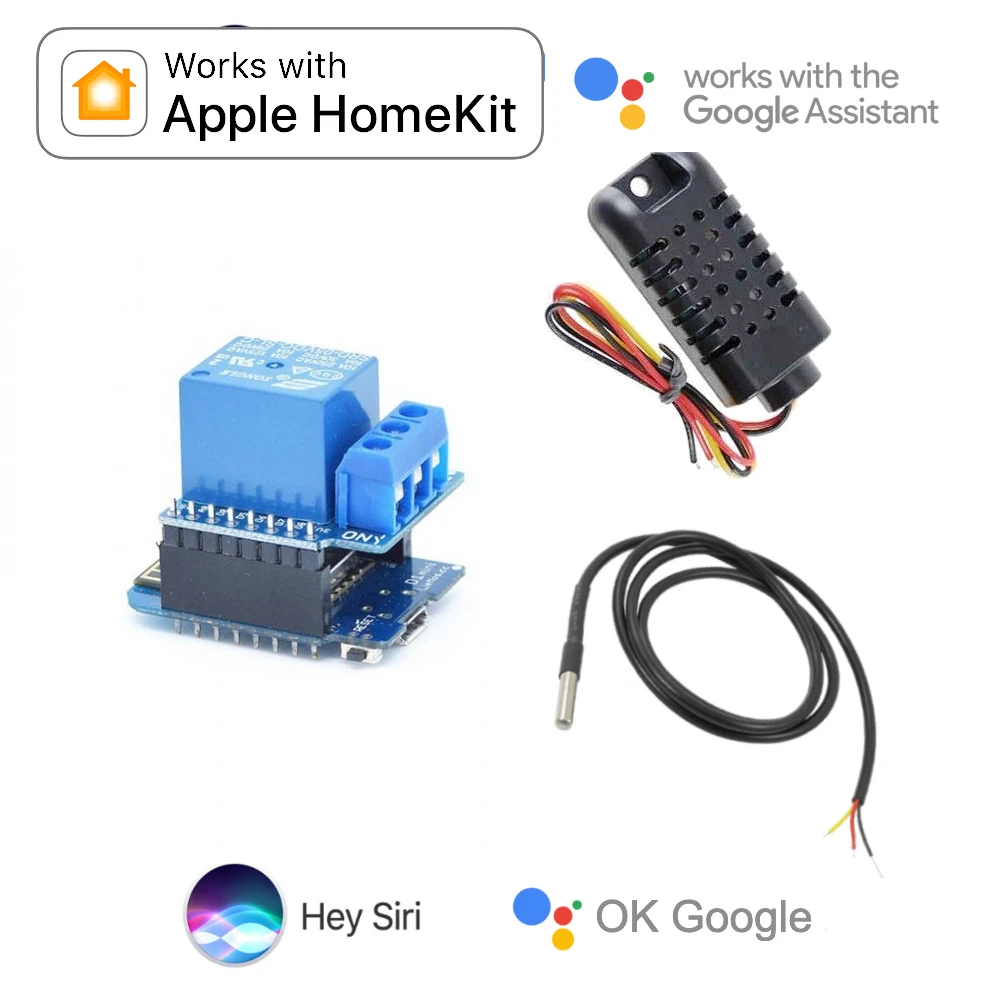Apple Homekit термостат переключатель Google Assistant умный дом Wemos WiFi сухой контактный