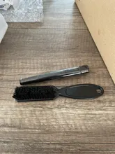 Juego de pluma rellenadora para Barba, lápiz de peluquero con cepillo para salón de belleza, grabado Facial, herramienta de estilismo para cejas, forma de reparación de bigote masculino, 1 Juego