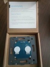 Livolo – Interruptor táctil sin panel de cristal para pared. VL-C701, Base de pulsador táctil estándar europeo, CA 220-250V