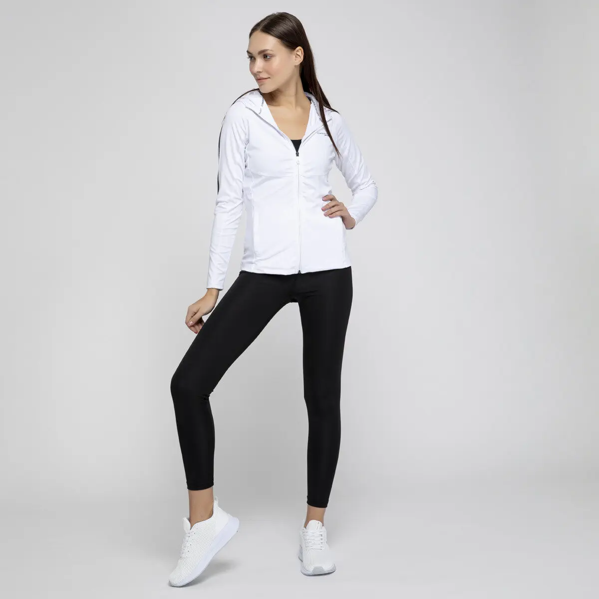 FLO KATE 2 TEK UST белый женский спортивный костюм LUMBERJACK|Толстовки и свитшоты| |