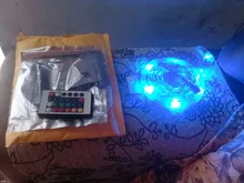 Infrarrojos/Bluetooth/WiFi LED luces de tira RGB 5050 2835 lámpara Flexible cinta con diodo DC 12V 5M 10M Control Remoto + adaptador