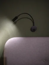 Reading-Lamp Book-Lamp Wall-Light Bedside Eu-Us-Plug LED Silver Black White New-Design