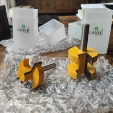 Cortador de dientes cuadrado con ranura en T, vástago de 8MM, fresa, cuchillo de tallado, brocas de enrutador para madera, herramienta para carpintería, 2 uds.