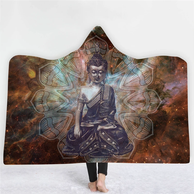 Mandala-Religi-se-Buddha-Statue-Mit-Kapuze-Decke-Weichen-Flauschigen-Winter-Dicke-Home-Reise-Flugzeug-Decke (1)