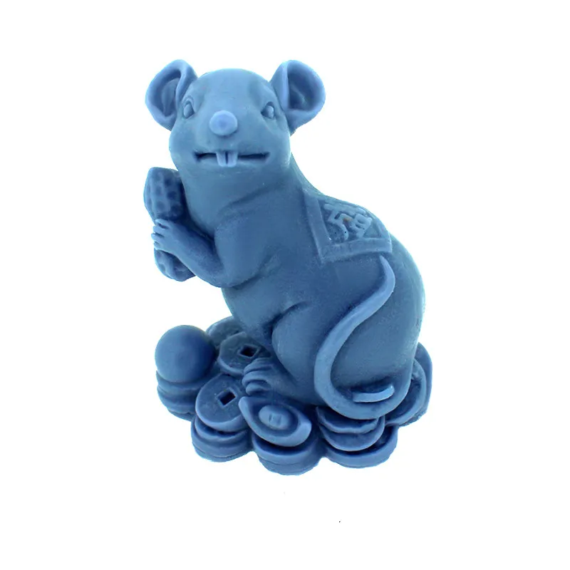 Silicone Soap Mold 3D Lucky Mouse Mould Craft DIY Candle Molds | Дом и сад