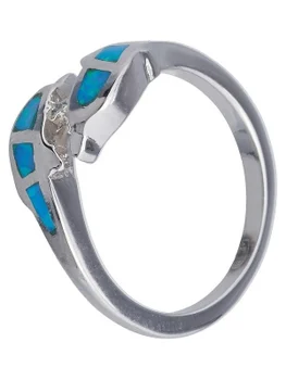 

Silverhouse ring with silver Opals