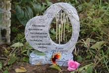 Pet-Memorial Stones Grave-Markers Paw-Print for Loss of Pet-Gifts Garden-Pet JSYS Customizable