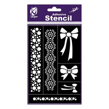 

Ks-bsl-015 stencil on adhesive basis 'бантики', 12x18 cm Ki sign