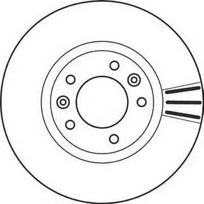 Диск тормозной передний Peugeot 407/607 1.8/1.6HDi/2.0HDi 99 ICE