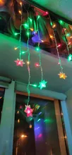 Led-String-Lights Christmas-Snowflakes Holiday Party Waterproof Connectable Wave