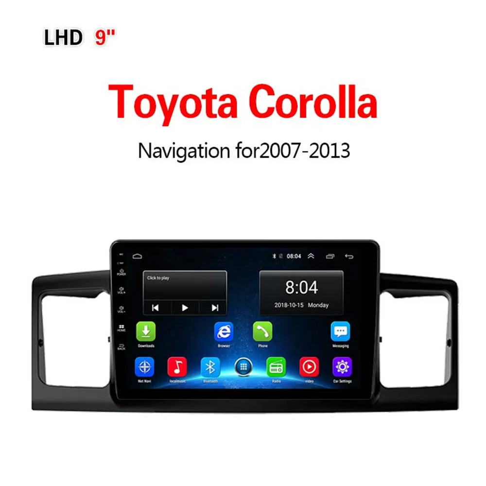 Lionet gps навигация для автомобиля Toyota Corolla 2007-2013 9 дюймов LT1003Y - Размер экрана, дюймов: 4G2G32G