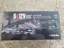 Topdon-cargador de batería automático para coche y motocicleta, Cargador de baterías de litio de plomo ácido IP65, 6V, 12V, T1200