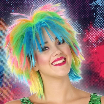 

Multicolour wig