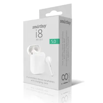 

Внутриканальная TWS Bluetooth headset i8 mini SmartBuy, White