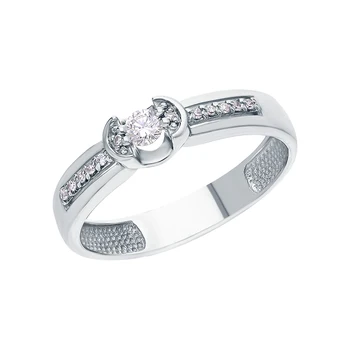 

Gold ring with diamonds sunlight sample 585