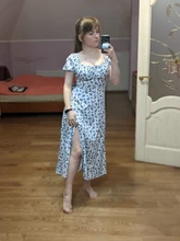 Vestido de verano de las mujeres de manga corta Puff novia impreso acanalada fiesta de Split largo Maxi Vestidos cordón Vestidos Sexy vestido