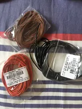 Cordón de cuero genuino 1/1, 5/2/3mm, cuerda redonda de hilo para collar, pulsera, DIY, accesorios para fabricación de joyas