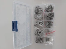 Lock Washer Assortment-Kit Spring Carbon-Steel Black M4 M2.5 M6 M5 M3 M8 M10 300/480pcs-Lock