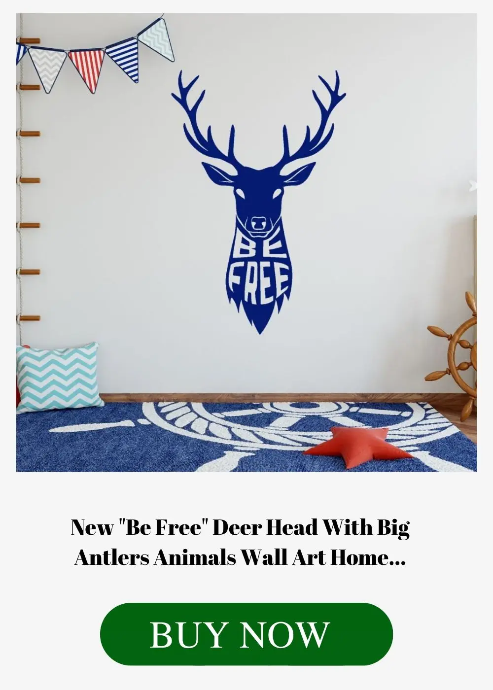 Art Home Decor Canvas Painting Wall Picture Simple Elk Sketch Printing Wall..