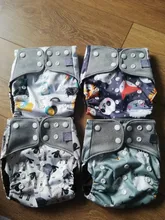 Mordedor venta al por mayor 4 unids/set bebé lavable pañales de tela café cubierta de pañal ajustable & reutilizable pañales de bolsillo envío gratis