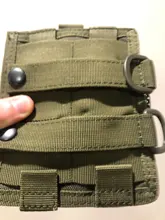 Bolsa táctica de nailon 1000D para exteriores, 2 unidades/juego, Molle, riñonera militar multifuncional, herramientas EDC, bolso combinado