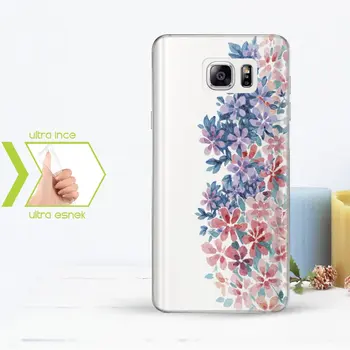 

Personalized Custom Samsung Galaxy Note 5 Slim Clear Silicone Phone Cover (Flower Temalı-10)