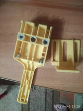 Guía de taladro con plantilla y herramienta para carpintería, 6, 8, 10mm, brocas HSS para madera, novedad