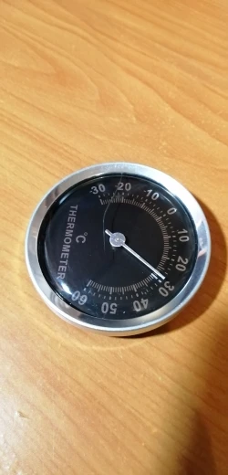 58mm Car Thermometer Mechanical Analog Temperature Gauge With Paste-=m