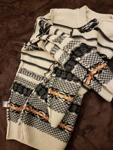 Suéter de Estilo Vintage para hombre, jersey de Jacquard cálido de acrílico, cuello redondo de moda, invierno, nuevo, Otoño, 2020