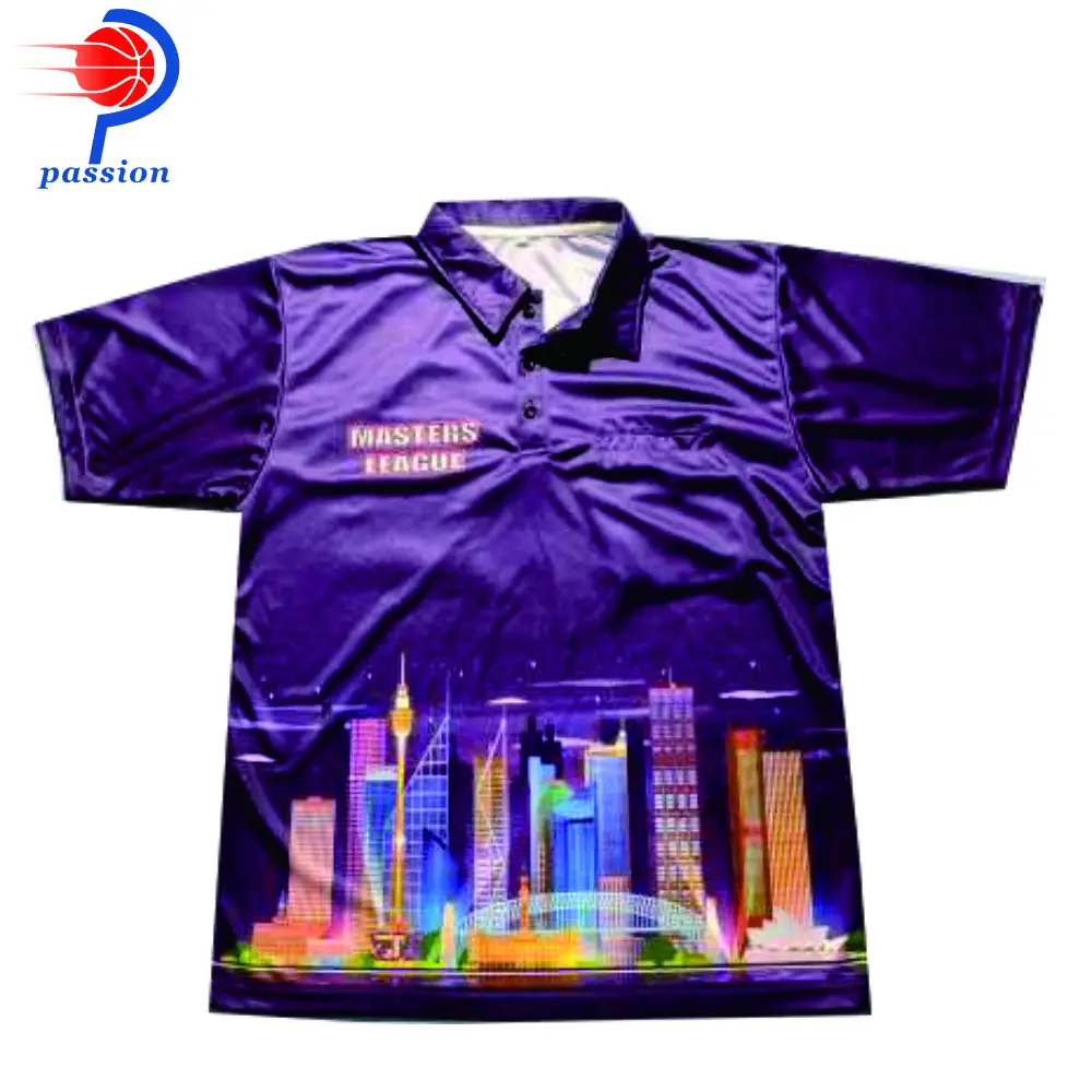 

Sublimated darts shirts with front pocket