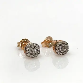 

Diamond Montür Round Ball Earrings