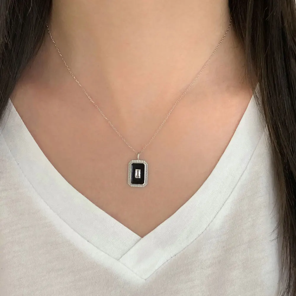 

NEW Trendy 925 Silver Necklace Turkish Jewelry Birthday Gift Zircon Fashion Necklace For Women Minimalist Style Luxury Designer